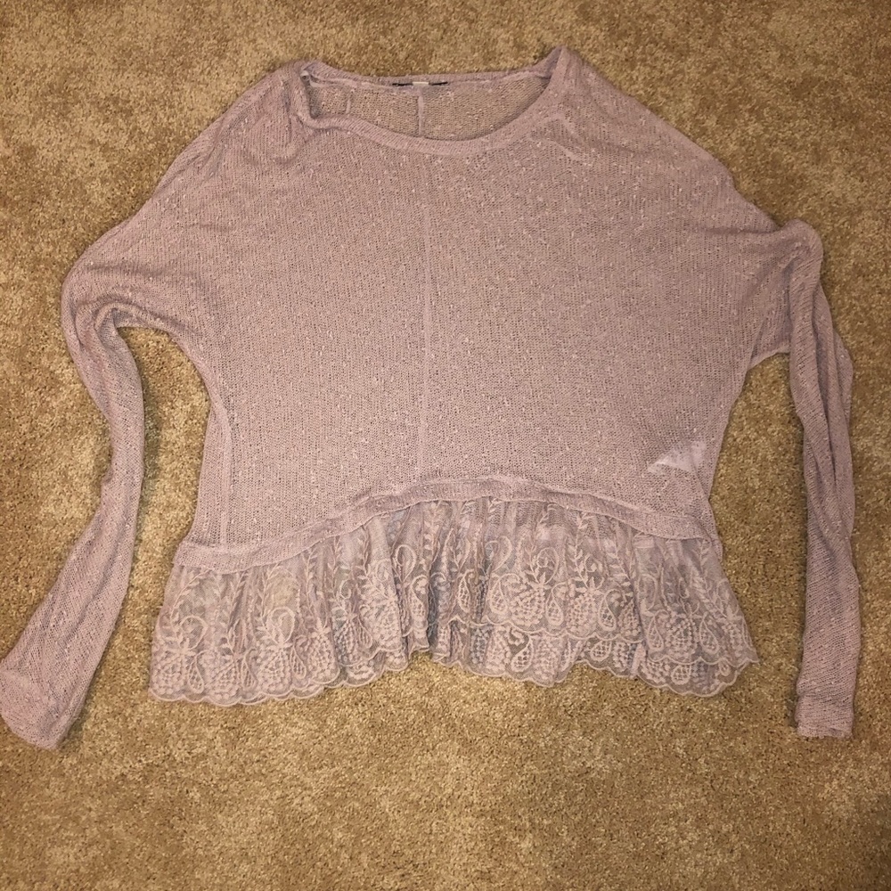 American Eagle - pink long sleeve top